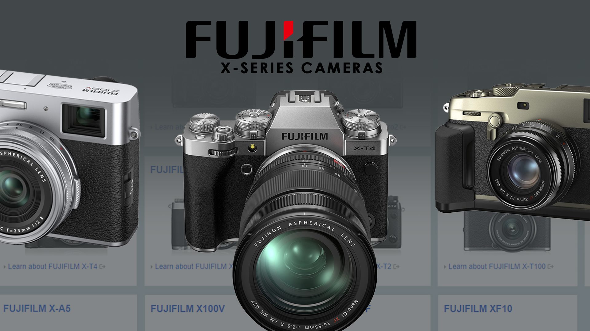 FujiFilm X Series Camera Comparison - PixelStabbers.com