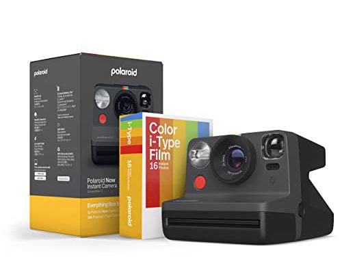 Snap stunning pics with Polaroid Now Black Cam + 16 Color Films