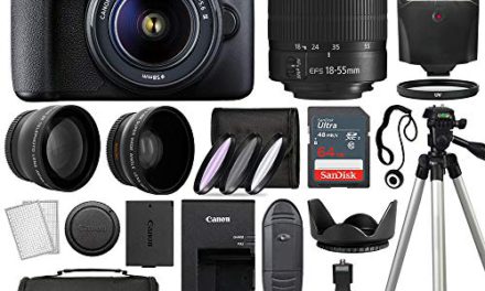 “Capture the Moment: Canon EOS 2000D Rebel T7 DSLR Kit with Bonus Accessories – Renewed”