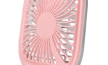 Silent & Small Pink USB Fan: AIVERC Mini Cooler for Car & Office