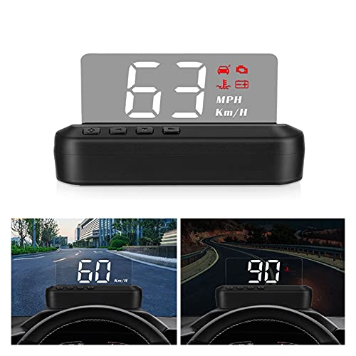 “Revolutionary Car Speedometer: OBD2 HUD with Digital Display & Smart Alarms”