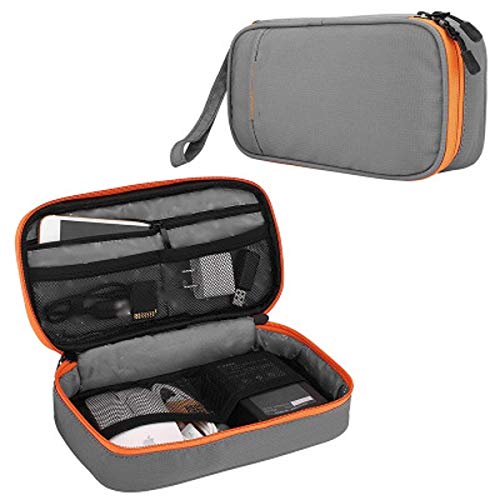 Gray Portable Travel Storage Box for Digital Accessories