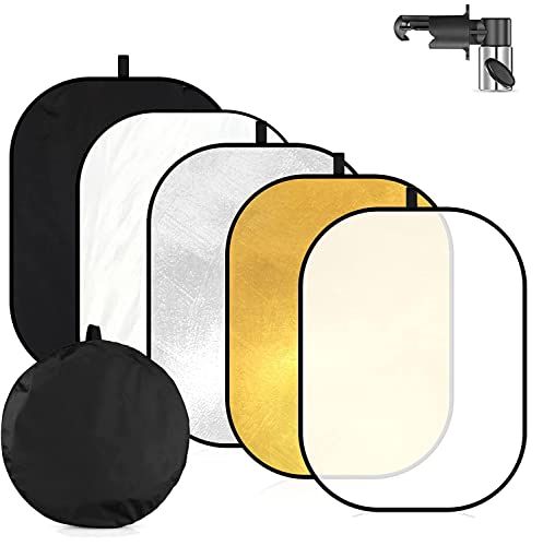 Enhance Your Photography: 5-in-1 Oval Light Reflectors for Studio & Outdoor Shooting