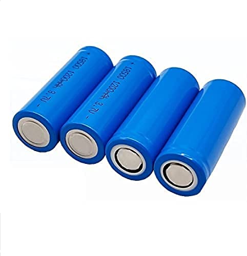 Powerful Rechargeable Lithium Ion Battery: DOIX 3.7v 1200mah 18500, 6PCS