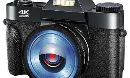“Capture Stunning Moments: 4K Vlogging Camera with 48MP, Flip Screen, Zoom, Autofocus, Wide & Macro Lens, 6 Batteries”