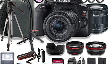 Capture Moments: Canon Rebel SL3 DSLR + 18-55mm Lens, Bag, 64GB Memory – Ultimate Photo Bundle