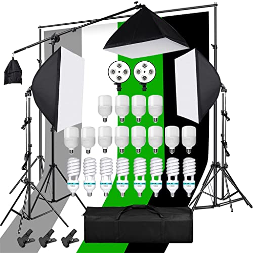 “Enhance Your Studio with Photographic Lighting Kit & Backdrop Support”