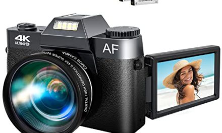 “Capture Stunning Moments: 4K Vlogging Camera, 48MP, Flip Screen, Zoom, Autofocus, Wide & Macro Lens, 19 Batteries”