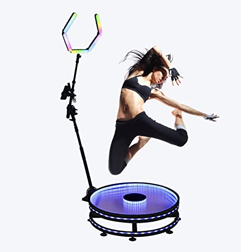 “Revolutionize Your Photos with 360° Rotating Photobooth Stand!”