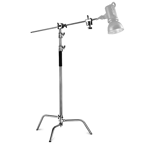 Ultimate Stainless Steel C Stand with Boom Arm for Pro Photography