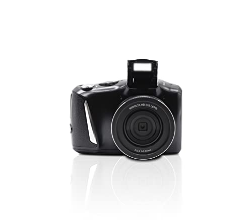 Capture Stunning Moments: Minolta MND50 – 48 MP / 4K Ultra HD Camera (Black)