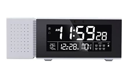 Compact Clock Radio with Powerful Speaker and Phone Charger