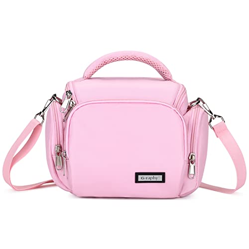 “Capture Moments with Vibrant Pink DSLR Camera Bag”