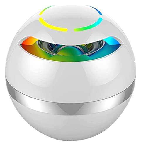 Wireless Bluetooth Speaker: Colorful Lights, Voice Control, TF Card, Home Office Decor, Cool Gadgets