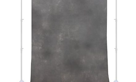 Captivating Savage Canvas Backdrop – Ash, 8′ W x 12′ H