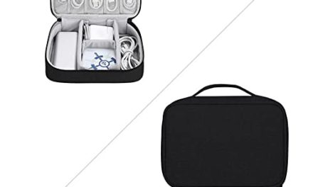 Travel Charger Power Bank Storage Bag: Compact & Portable
