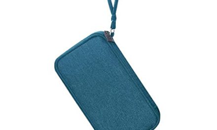 Portable Green Storage Bag for Electronics and Cables