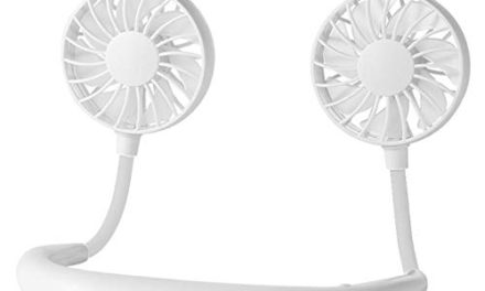 Stay Cool Anywhere with USB Rechargeable Neckband Fan