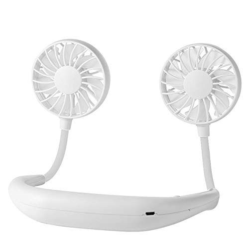 Stay Cool Anywhere with USB Rechargeable Neckband Fan