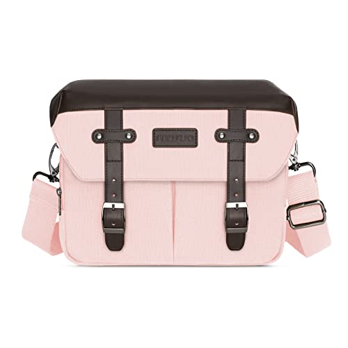 Stylish Pink Camera Bag with Rain Cover – Carry Your Gear Effortlessly!