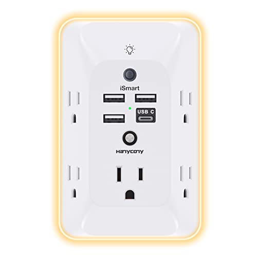 Powerful Outlet Extender: Night Light, USB Charger, Surge Protector