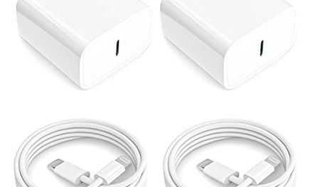 Fast Charge Apple iPhone 14 13 12 11 – 2Pack 20W PD Type C Wall Charger & 6FT USB-C to Lightning Cables
