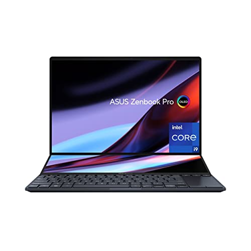 Powerful ASUS Zenbook Pro with Dual Screen, Intel i9 CPU, NVIDIA RTX, 32GB RAM, 1TB SSD – Upgrade to Windows 11!