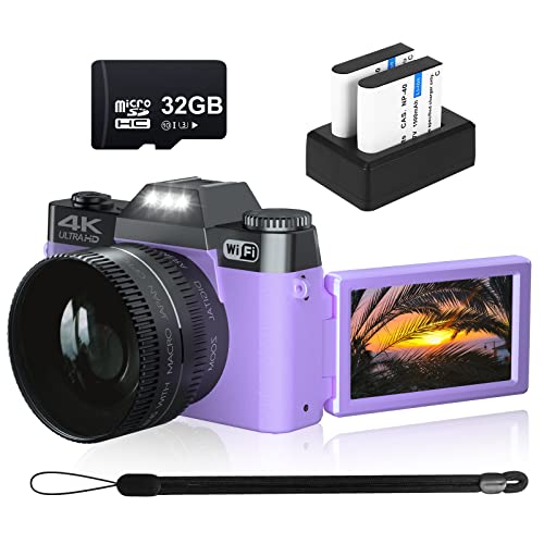 “Capture Stunning Moments: VJIANGER 4K 48MP Vlogging Camera with WiFi, Zoom & More!”