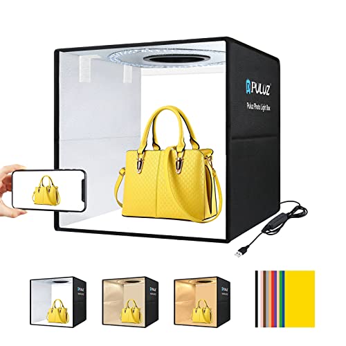 “Capture Stunning Product Photos: Portable 16×16 Light Box with 144 LEDs & 12 Color Backdrops”