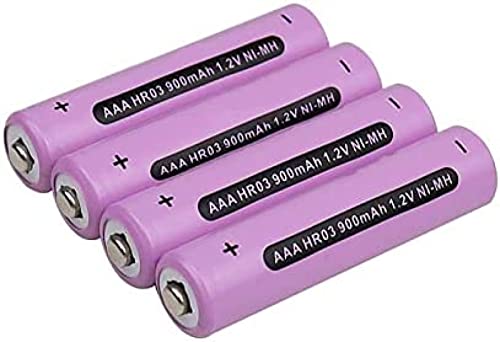 Powerful Rechargeable AAA Batteries for Gadgets & Devices, 4-Pack