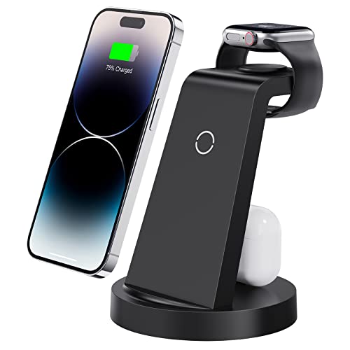 “Ultimate iPhone Charging Station: Wireless Charger, Apple Watch Dock & AirPods Stand”
