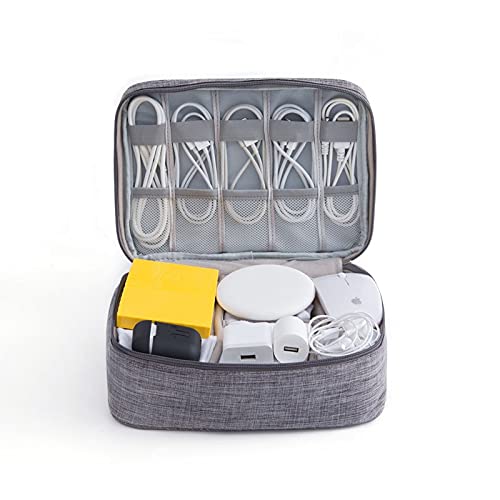 Portable Electronic Organizer for USB Gadgets, Wires, and Chargers