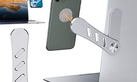 Slim Magnetic Phone Holder: Mount Any Phone on Laptop or Desktop
