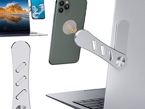 Slim Magnetic Phone Holder: Mount Any Phone on Laptop or Desktop