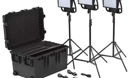 Powerful Lighting Kit for Travel with V-Mount Battery Plates
