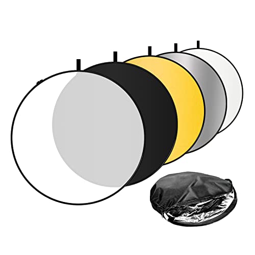 “Enhance Photos Effortlessly: 5-in-1 Collapsible Reflectors”