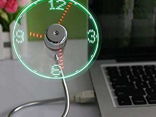 “Time-Ticking USB Clock Fan: Perfect Men’s Christmas Stocking Stuffer, 1-Year Warranty!”