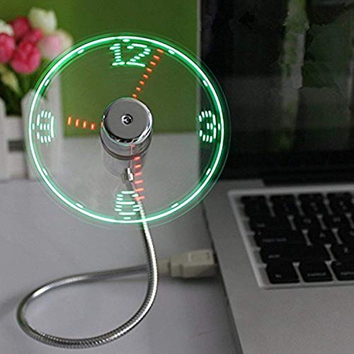 “Time-Ticking USB Clock Fan: Perfect Men’s Christmas Stocking Stuffer, 1-Year Warranty!”