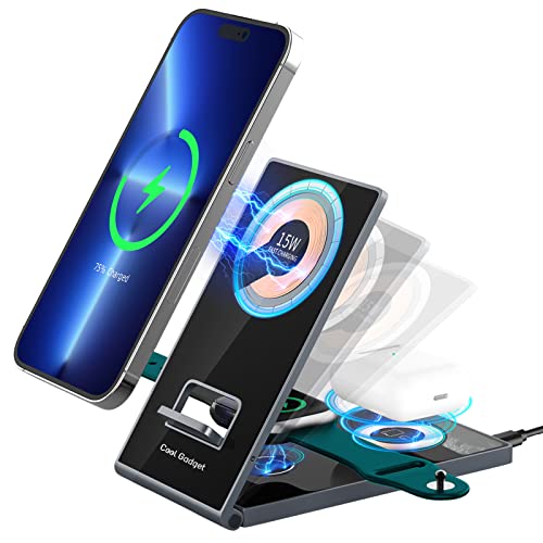 “Supercharge Your Devices On-the-Go: Foldable Magnetic Wireless Charger”