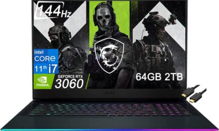 Powerful 2022 Gaming Laptop: GE76 Raider 17.3″ (Intel i7, 64GB RAM, 2TB SSD, RTX 3060), Thunderbolt 4, RGB Backlit
