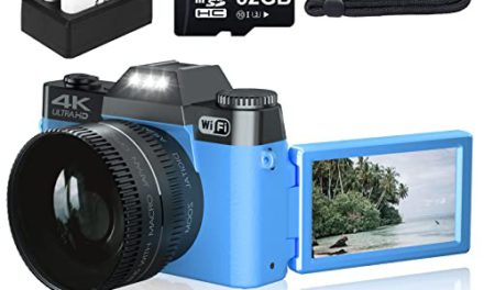 Capture Stunning Moments: VJIANGER 4K Camera with WiFi, Flip Screen, and Bonus Accessories