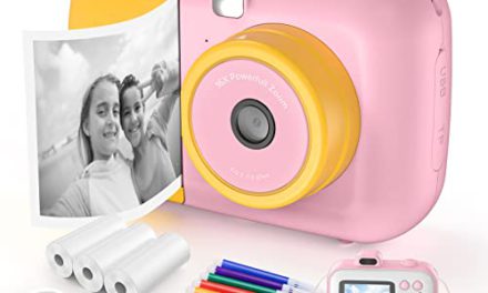 “Capture Joy: FANHIG Instant Print Camera for Kids 3-12, 1080P HD Selfie Video, 32GB TF Card & Color Pens – Perfect Birthday Gift!”