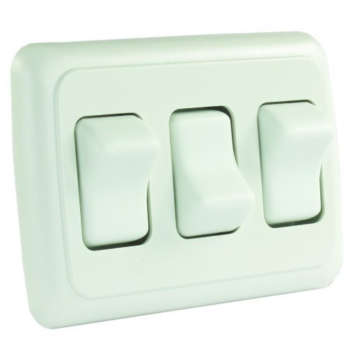 “Power Up with White Triple On-Off Switch – JR Products”