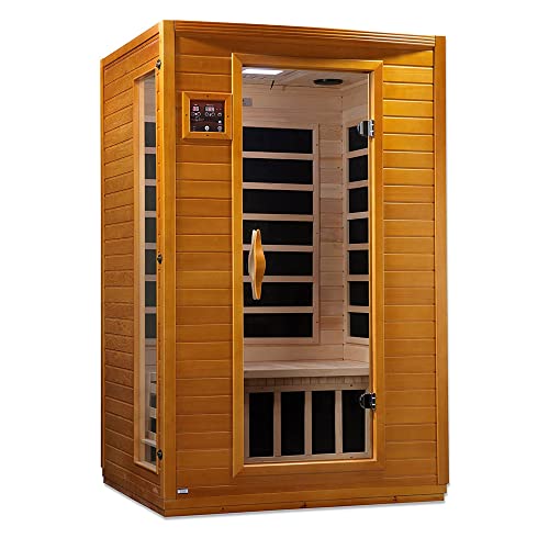 Invigorating 2-Person Low EMF Infrared Sauna with MP3 – Curbside Delivery