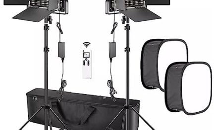 Powerful LED Video Light Set for Professional Filming