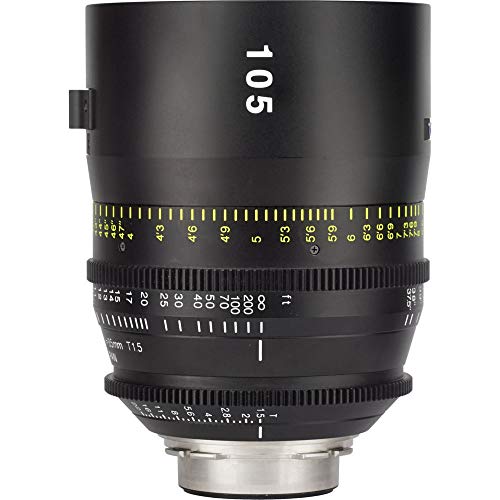 “Capture Cinematic Magic: Tokina 105mm T1.5 Vista Lens (PL Mount, Feet Focus)”