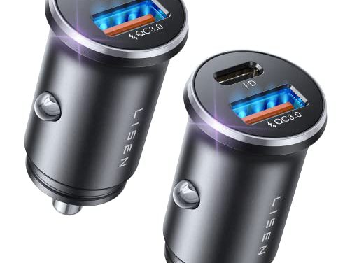 Powerful USB C Car Charger: Ultra-Fast 48W All Metal Flush Fit Charger for iPhone 14 Pro Max, Galaxy S23/22, Pixel, iPad Pro