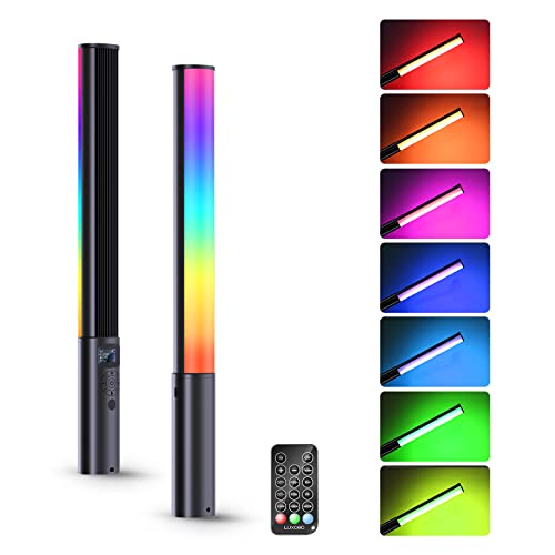 Vibrant RGB LED Wand: Remote Control, Dimmable, Portable