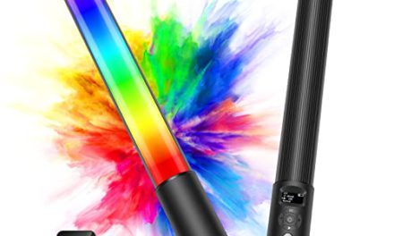 RGB Video Light Wand: Vibrant Colors, Remote Control, Dimmable, Rechargeable Battery