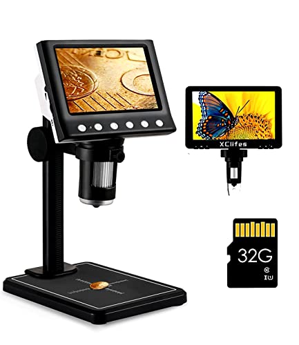 Enhance Your View: HD USB Microscope with 1000X Camera, Remote Control, LED Lights